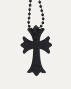 Silichrome Glitter Cross Necklace