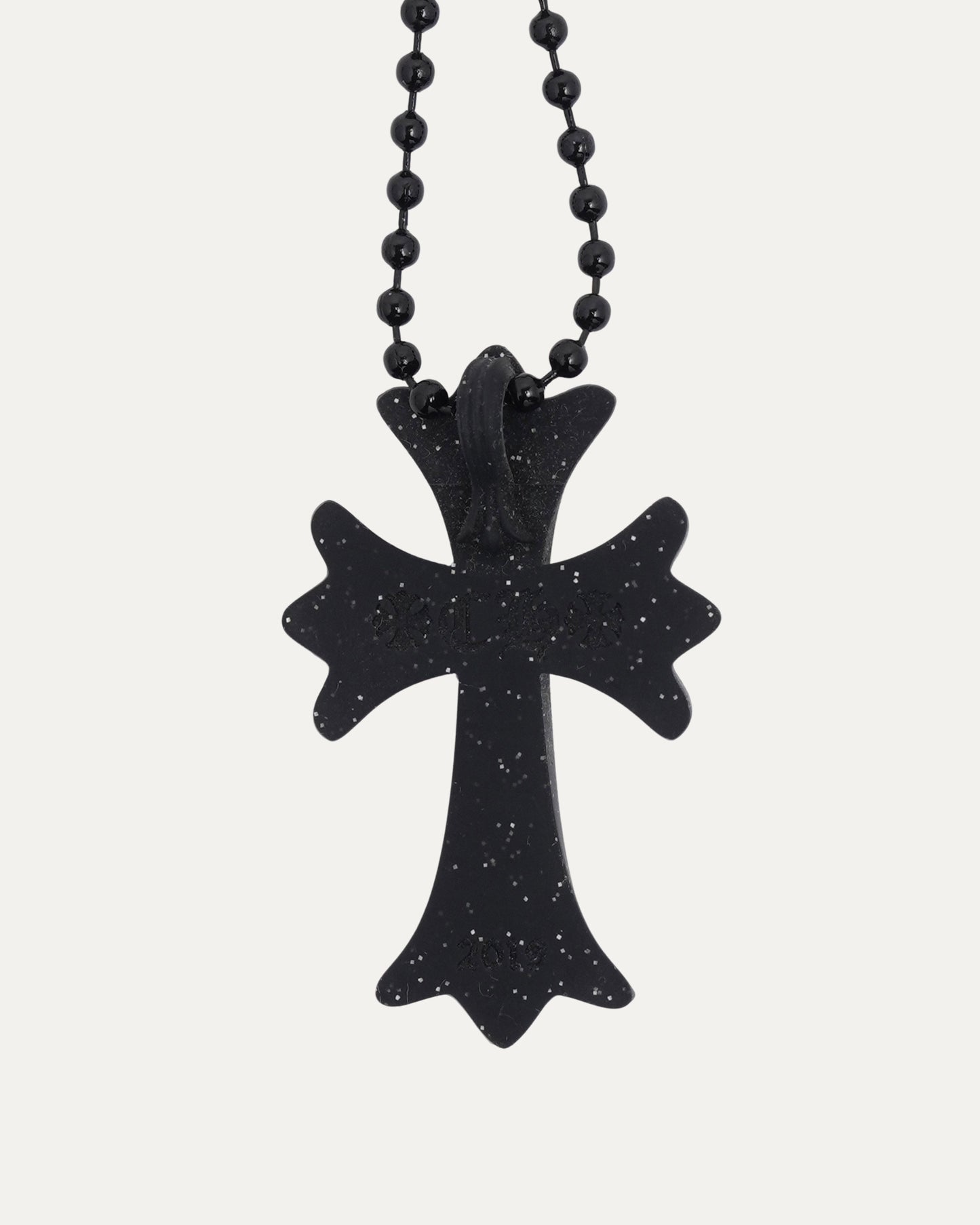 Silichrome Glitter Cross Necklace