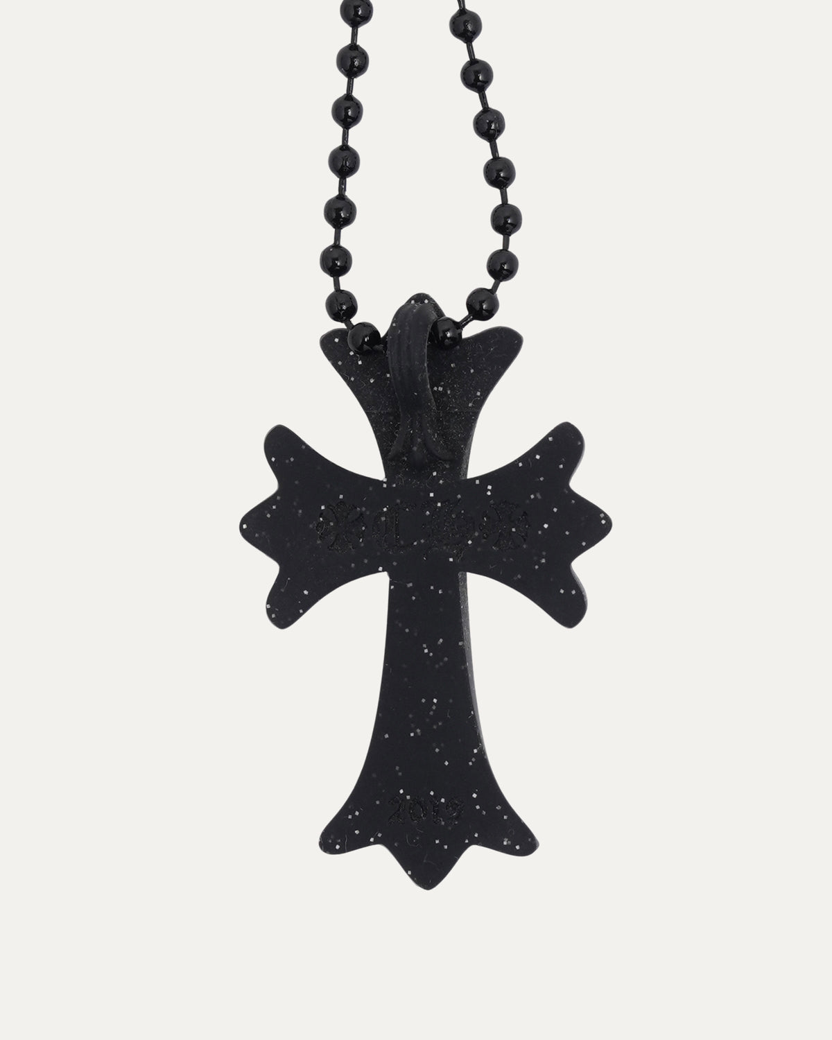 Silichrome Glitter Cross Necklace