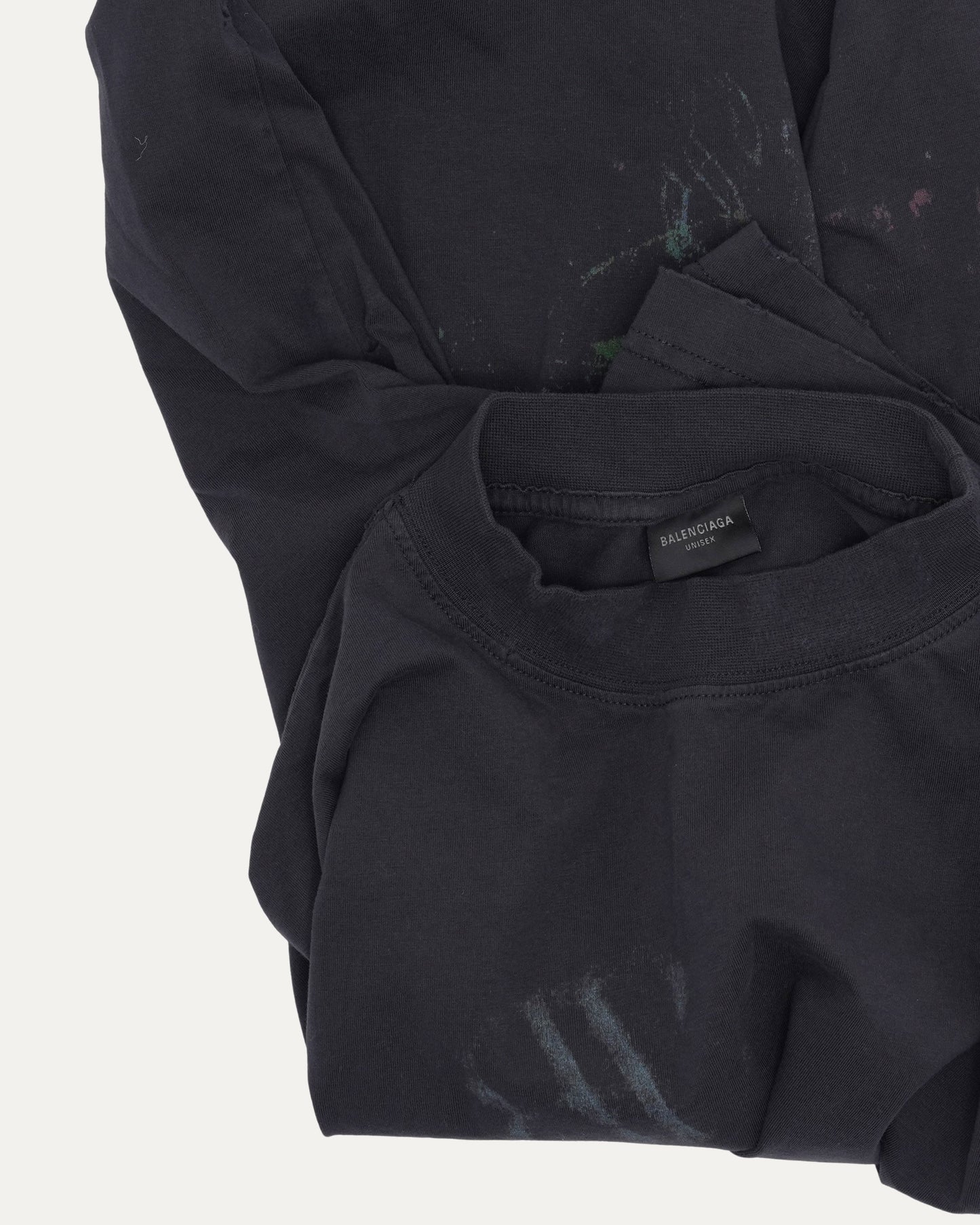 3B Logo Raw Hem T-Shirt