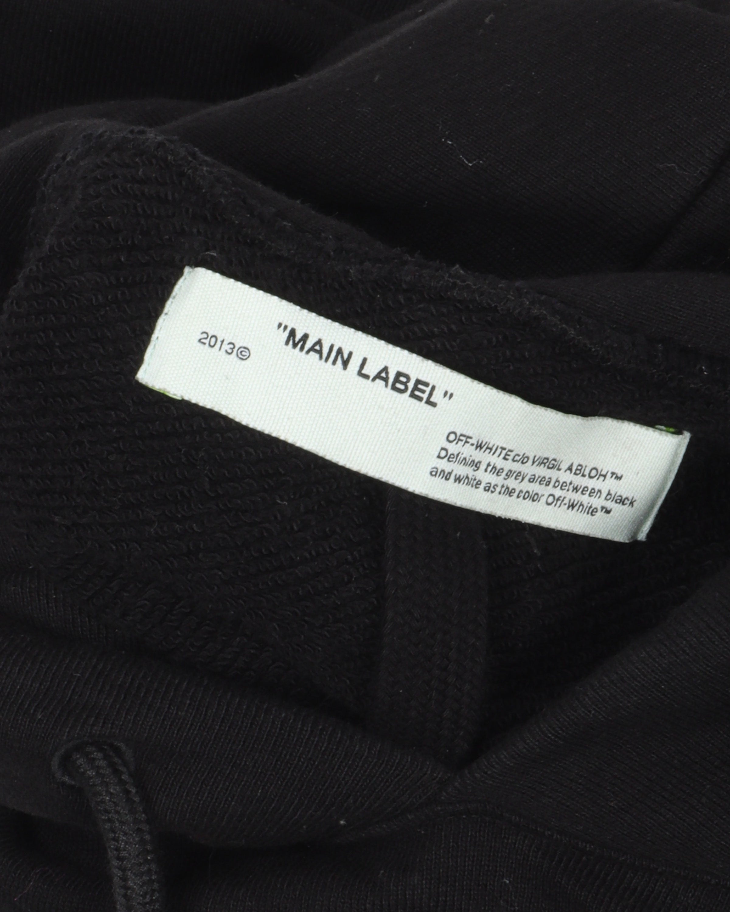 Off white main label 2013 outlet hoodie