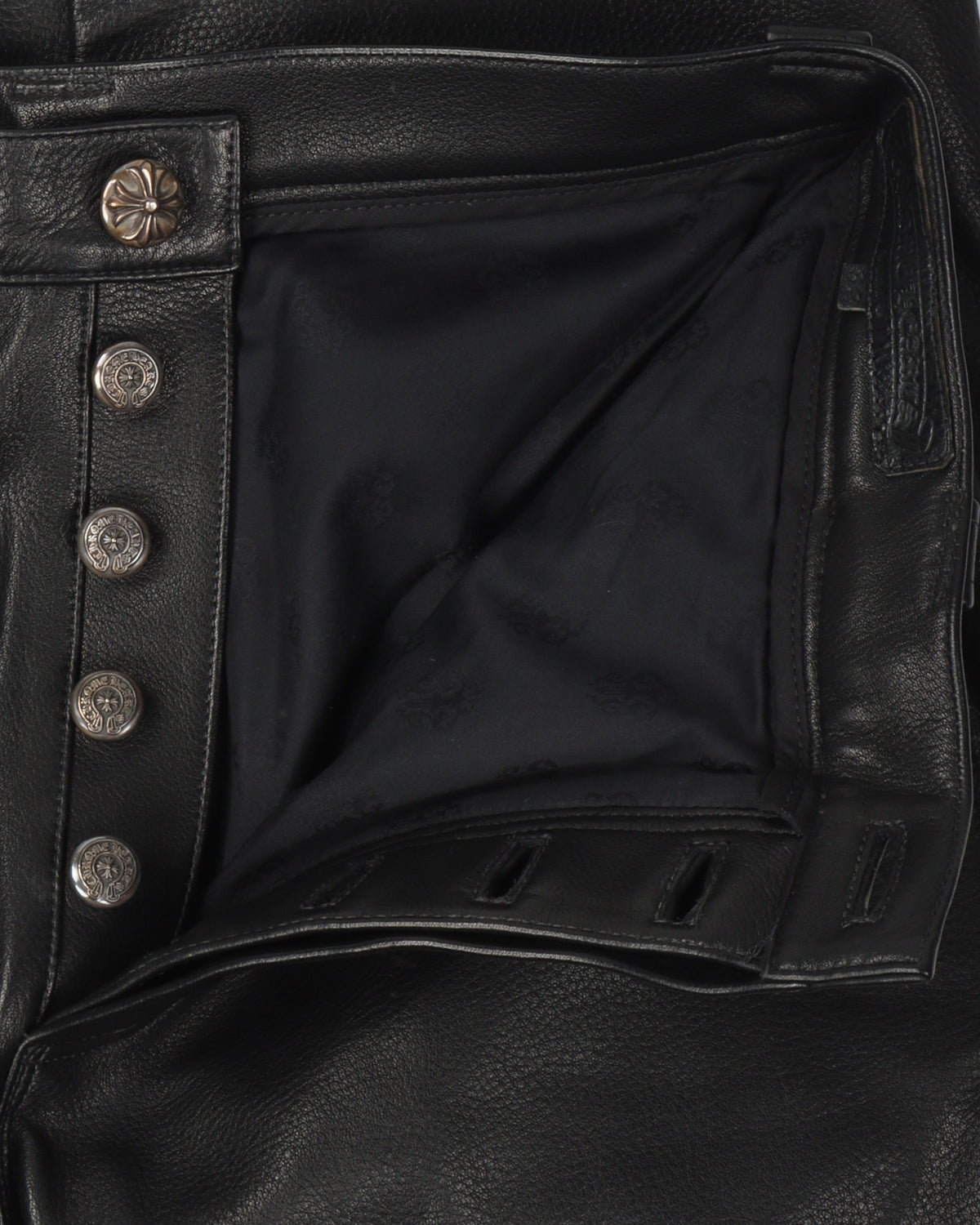Fleur Knee Leather Pants