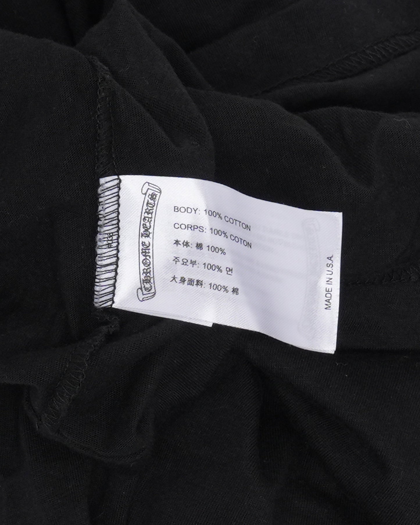Neck Logo Long Sleeve Pocket T-Shirt