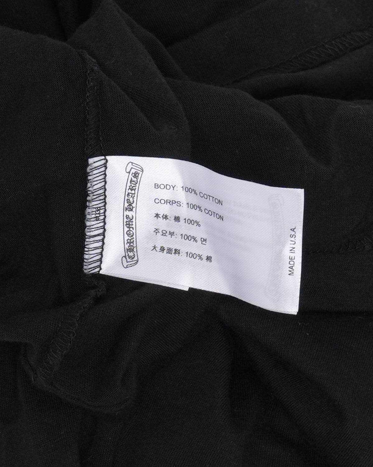 Neck Logo Long Sleeve Pocket T-Shirt