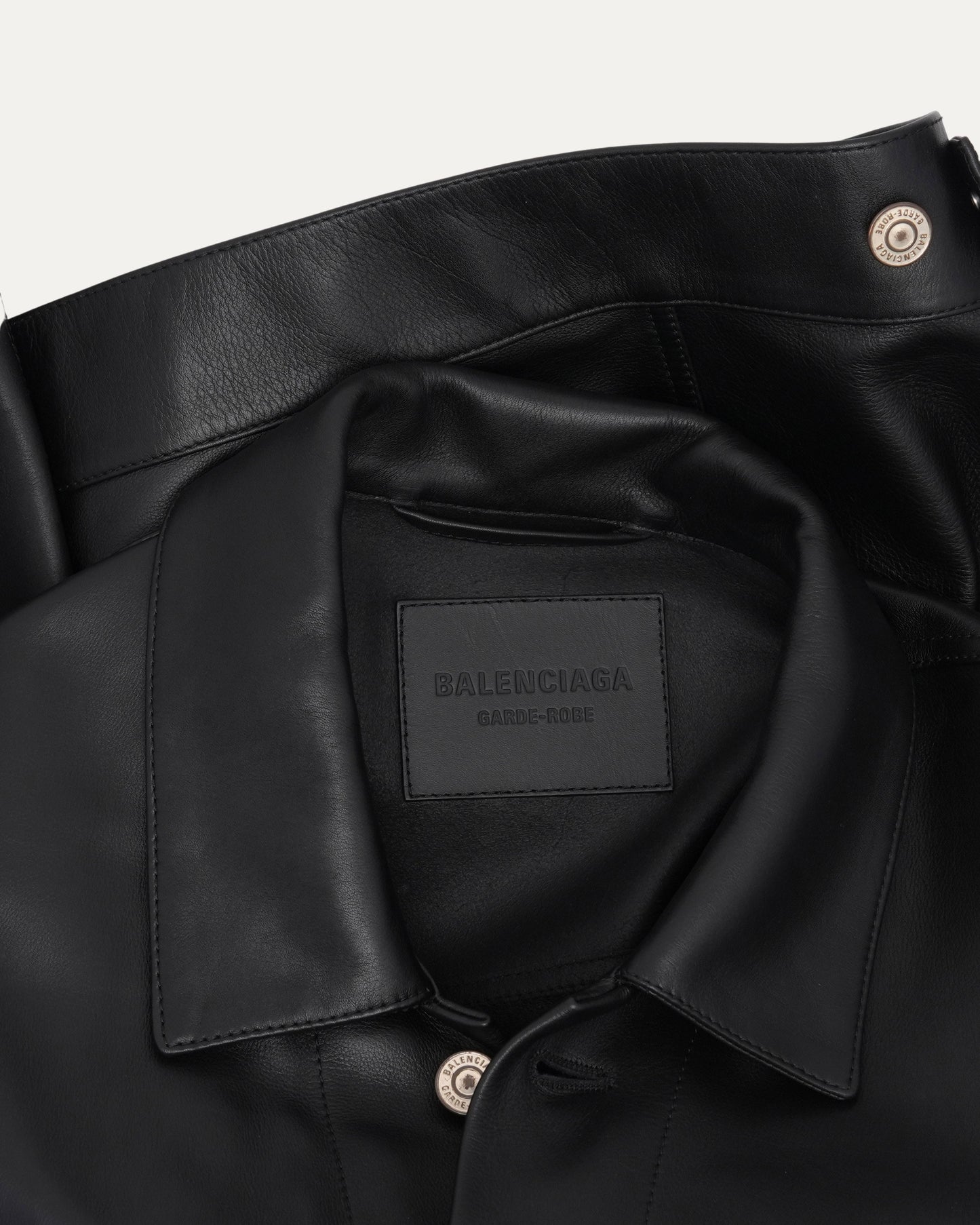 Garde Robe Leather Trucker Jacket