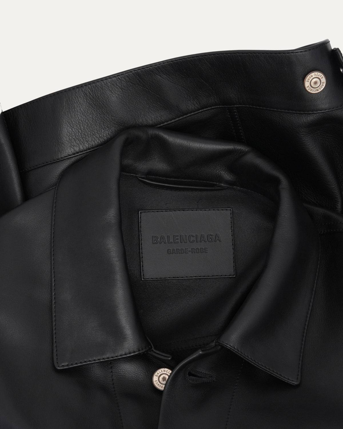 Garde Robe Leather Trucker Jacket