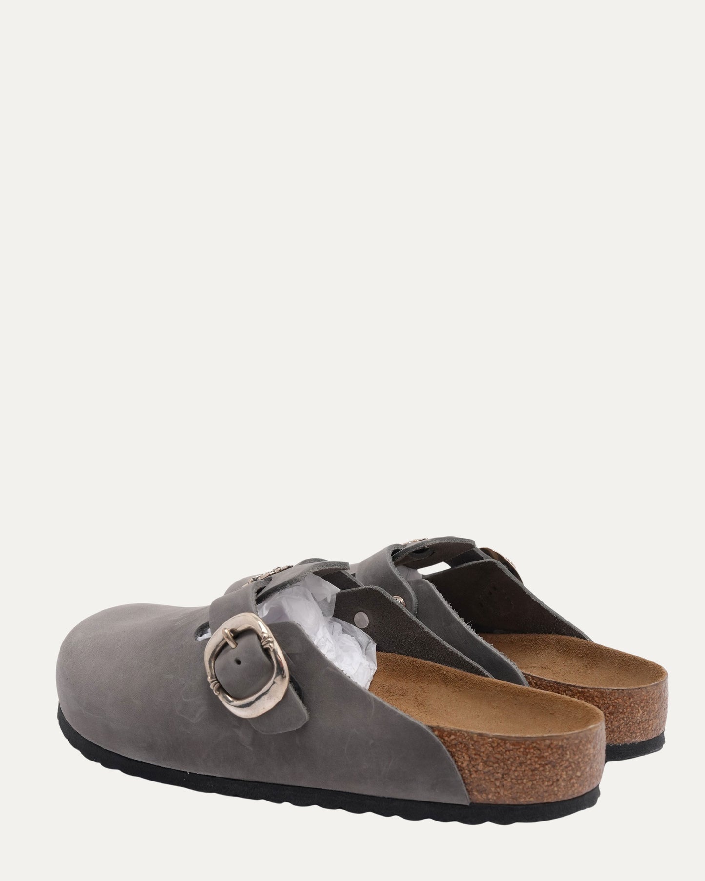 Dagger Embellished Birkenstock Boston Oiled Leather Mule