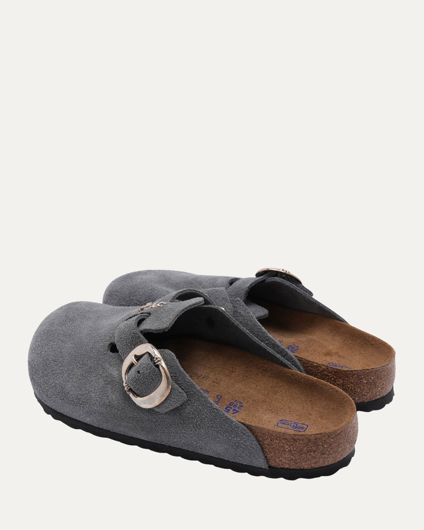 Dagger Embellished Birkenstock Boston Suede Mule