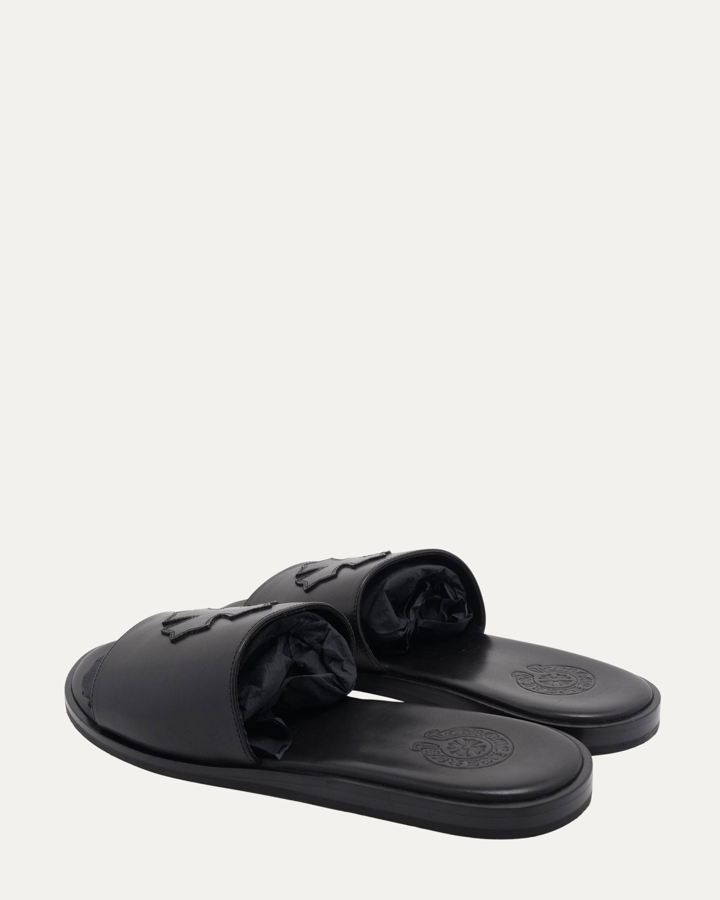 Cross Patch Leather Sandals