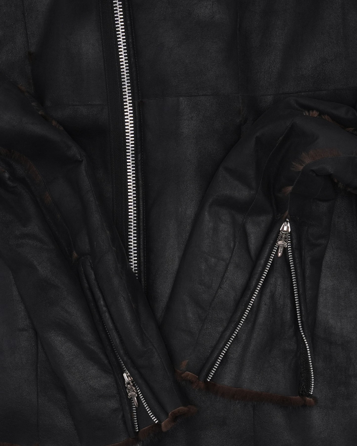 Rick Owens Mink Fur Lined Jacket