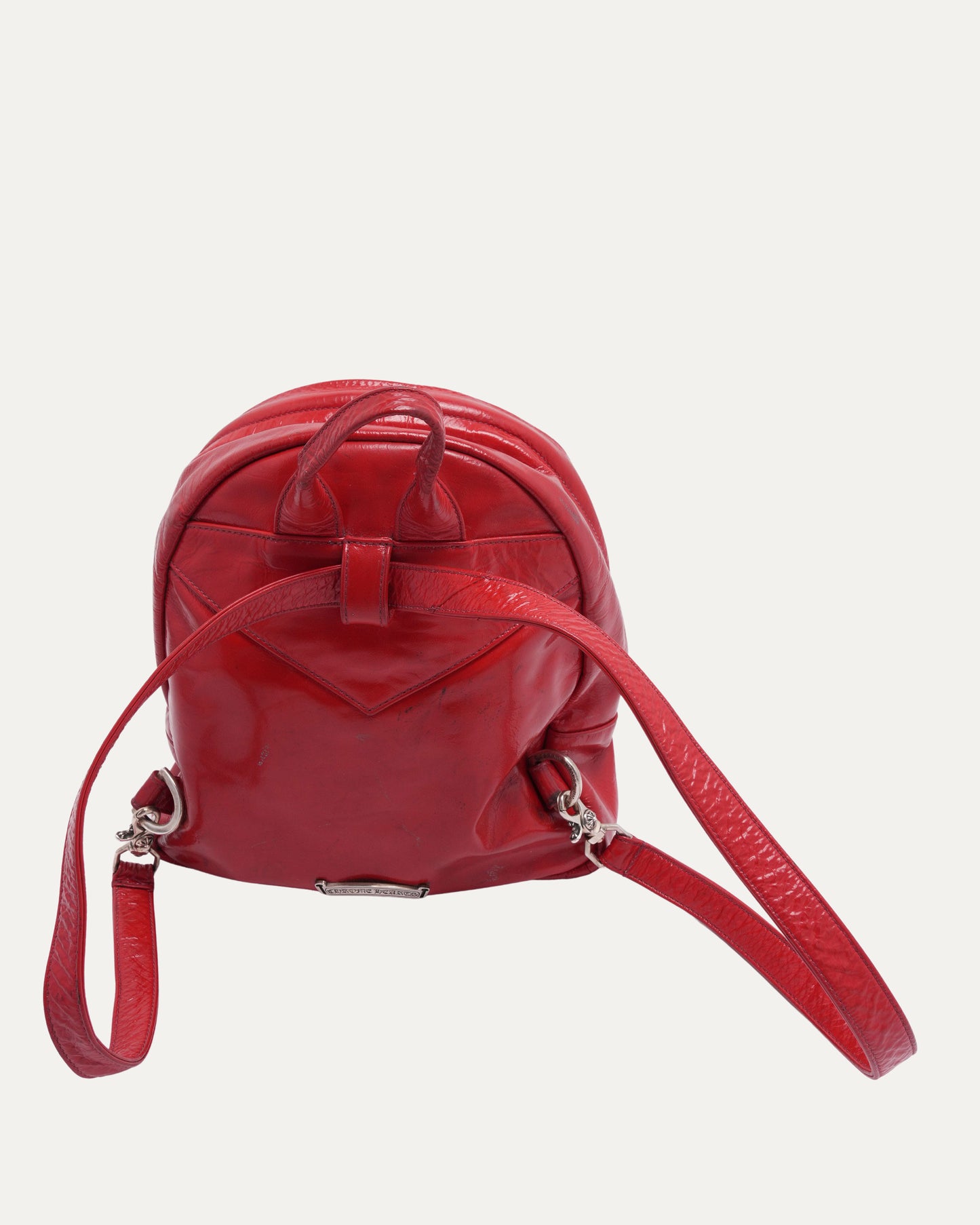 Matty Boy Chomper Patch Patent Leather Backpack