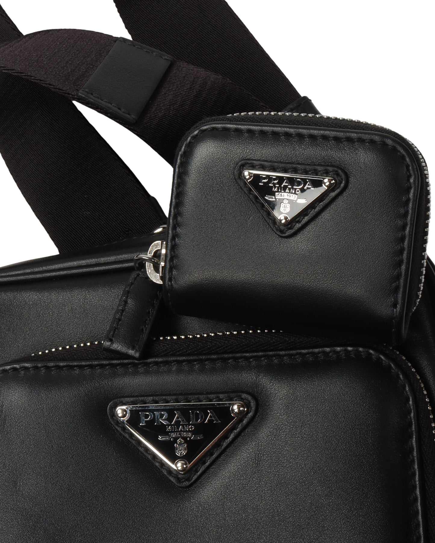 Small Leather Shoulder Bag w/ Pouch