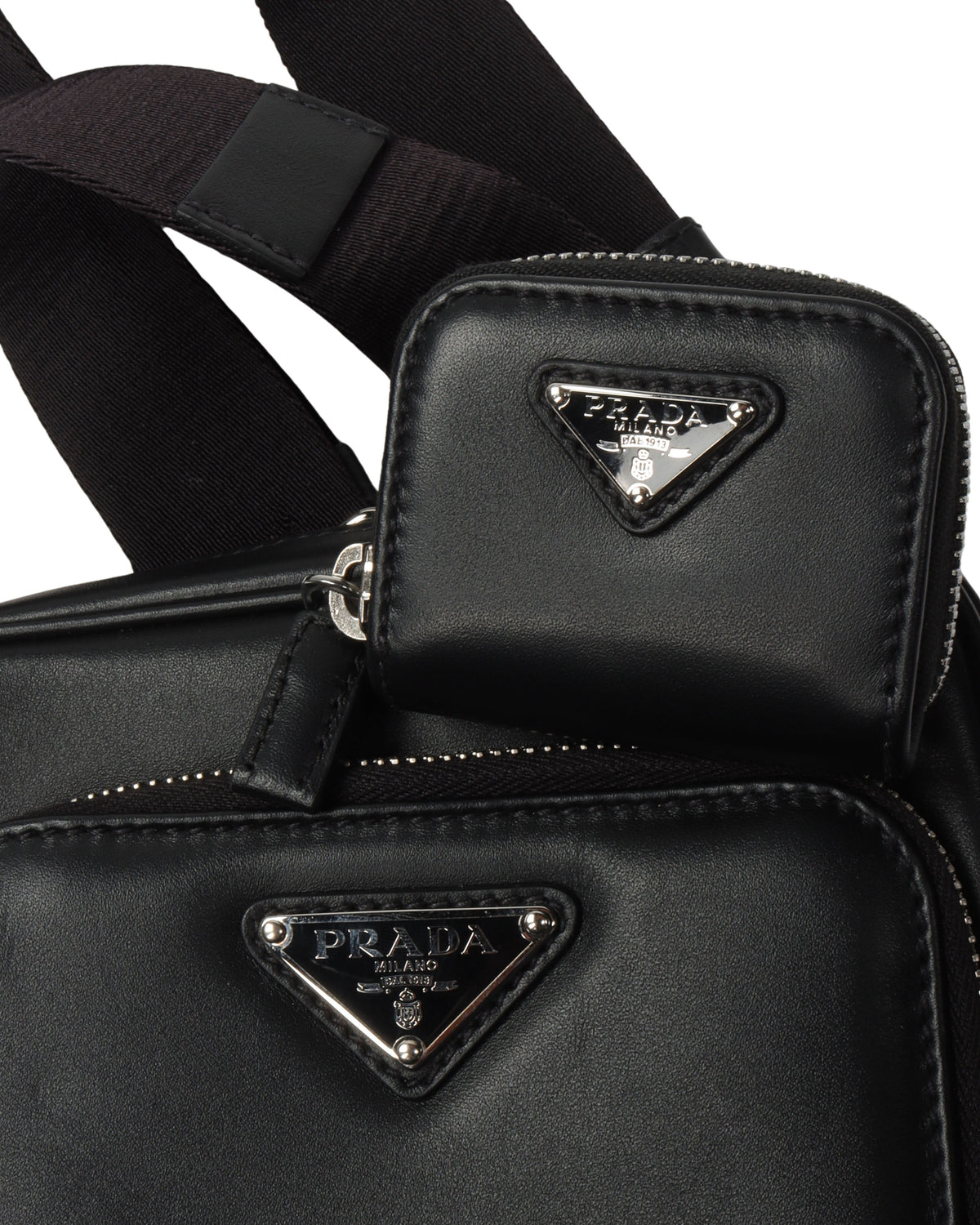 Small Leather Shoulder Bag w/ Pouch