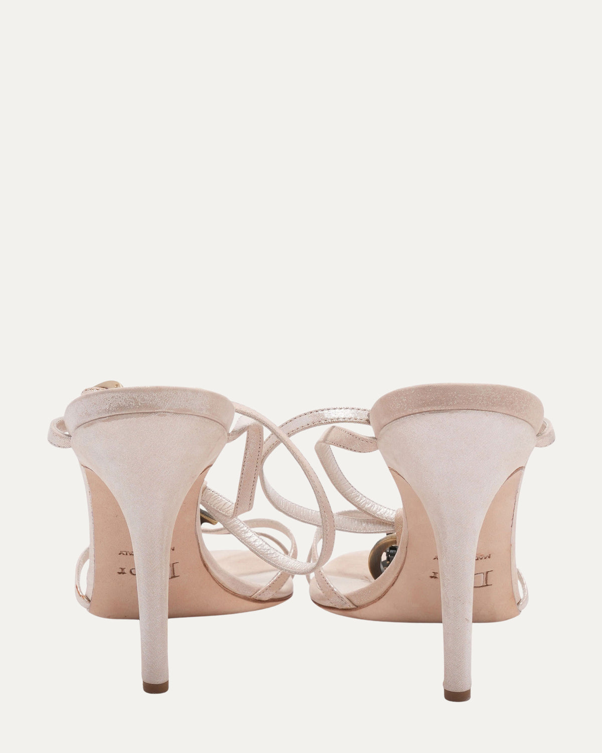 Galliano Era Pearl Logo "Spell-Out" Sandals (c. 2004)