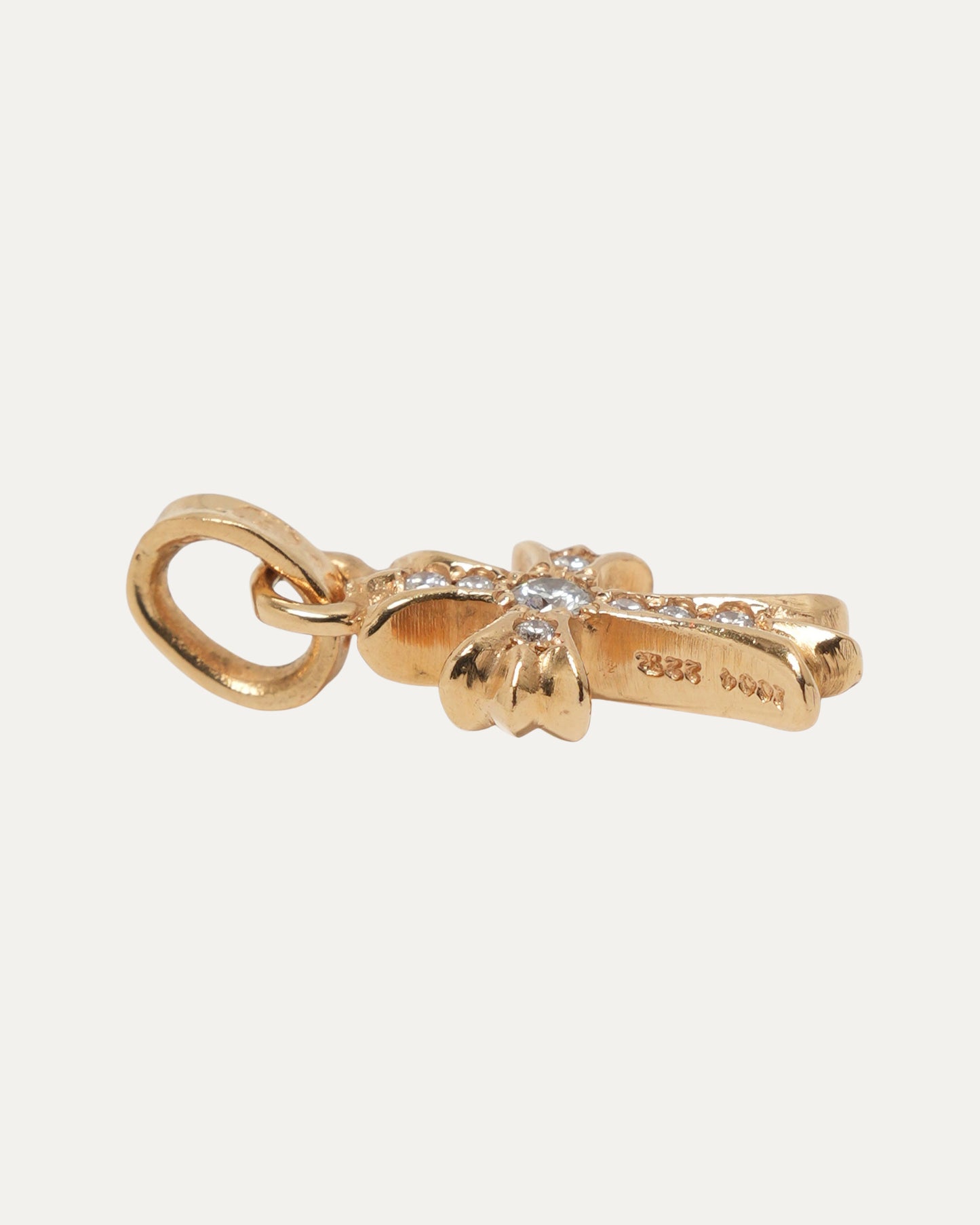 22k Gold and Diamond Baby Fat Pendant