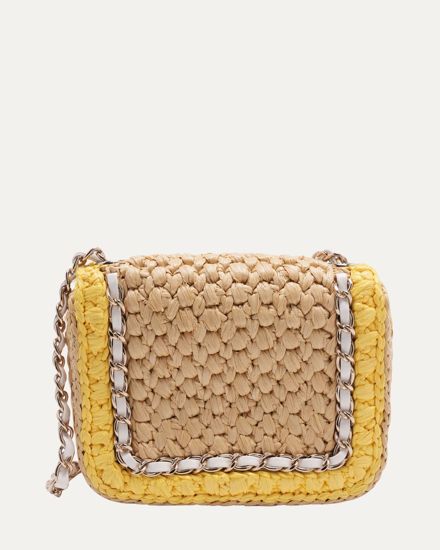 Raffia Chain Venice Beach Mini Flap Bag