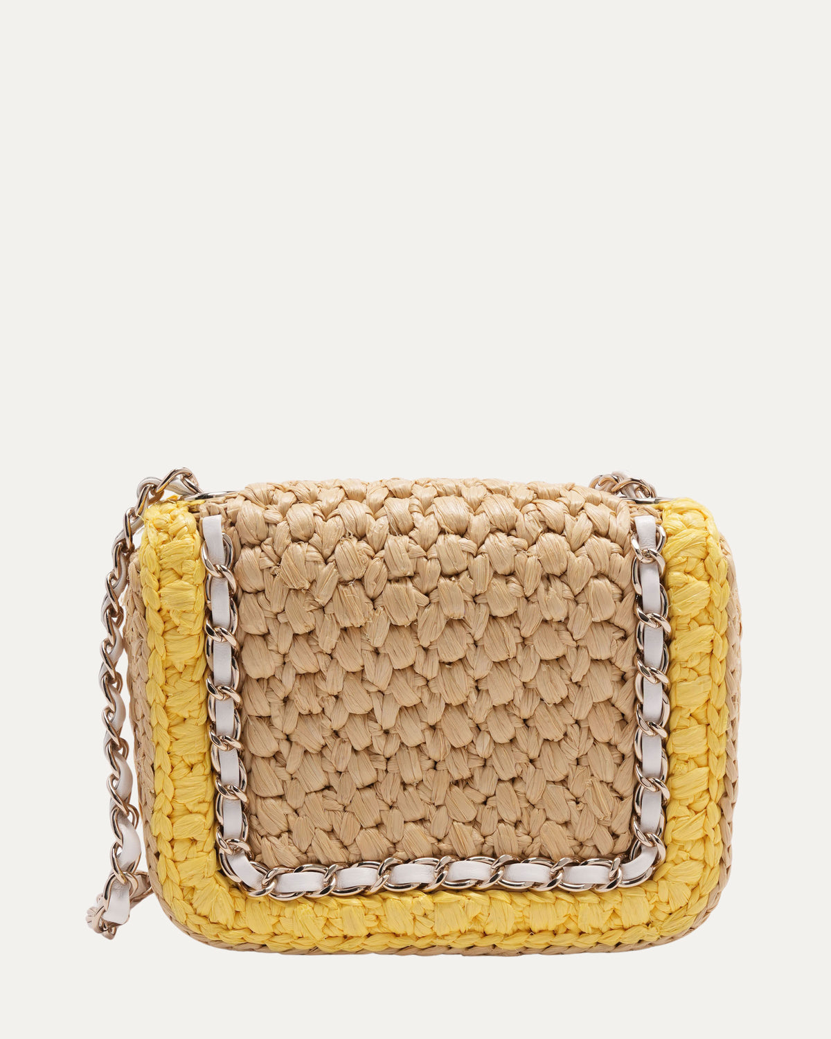 Raffia Chain Venice Beach Mini Flap Bag