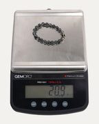 6mm Rutilated Quartz Plus Cross Bead Bracelet