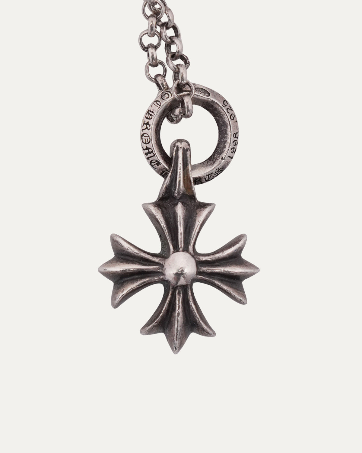 Diamond Tiny Plus Pendant on Roll Chain