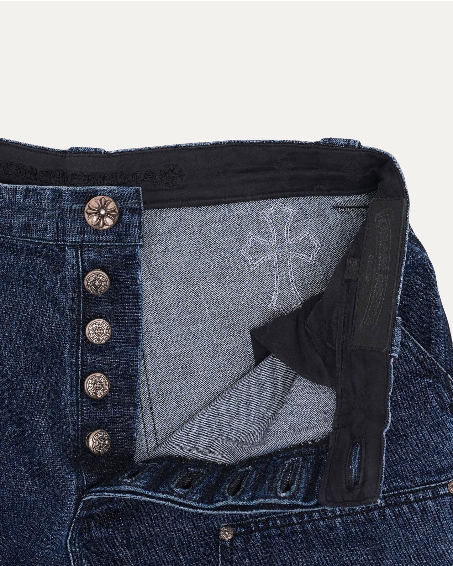 Turbo Diesel Cross Patch Double Knee Cutoff Shorts