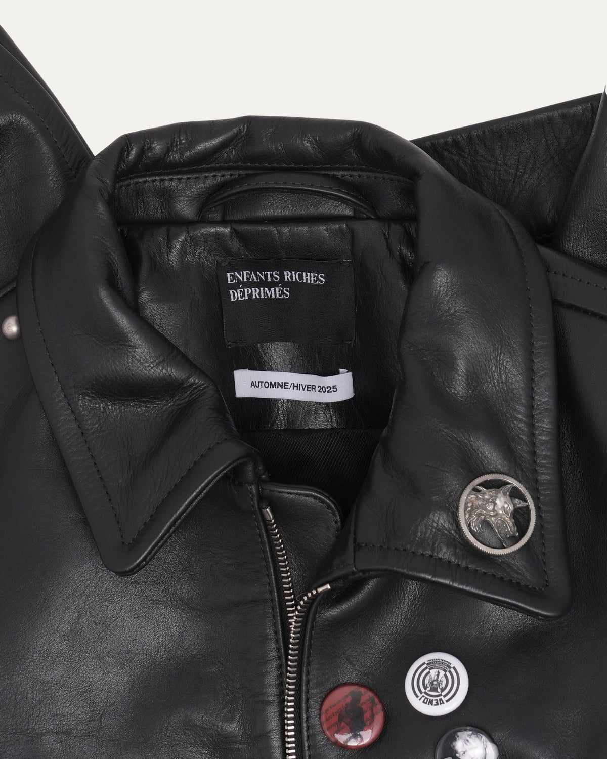 Sid Leather Jacket with Studs