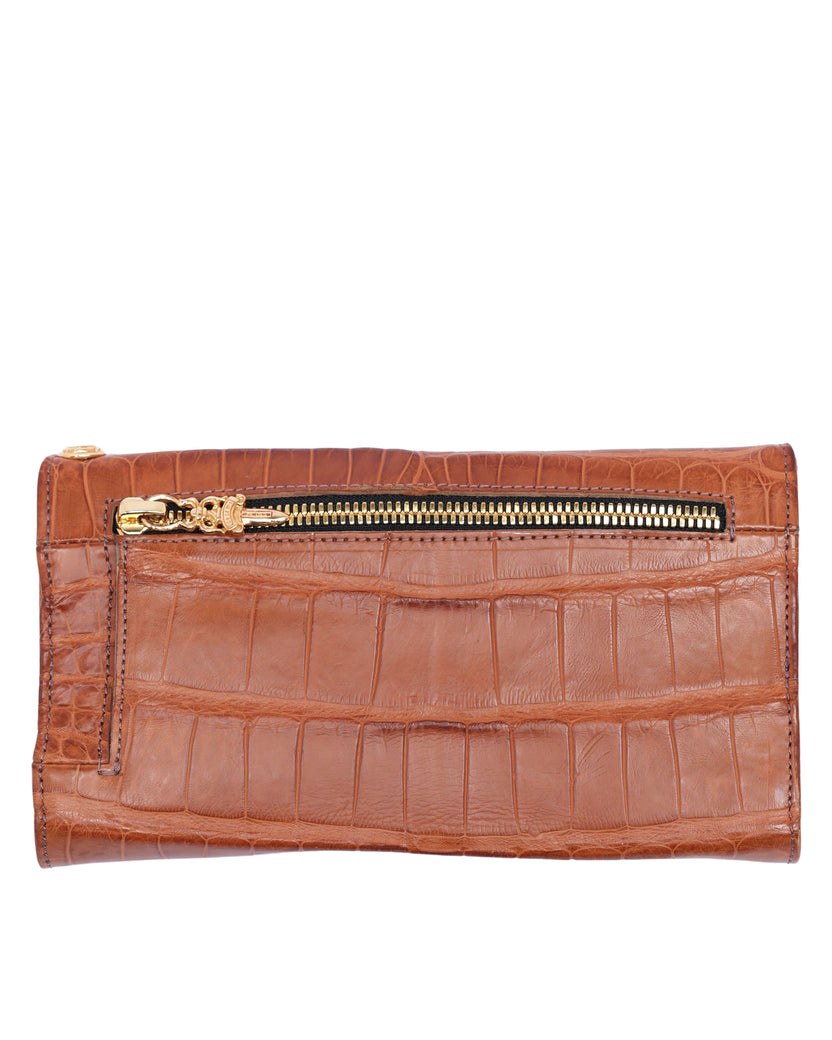 Alligator Leather Wallet w/ 22k Gold Hardware