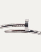 White Gold Nail Bracelet