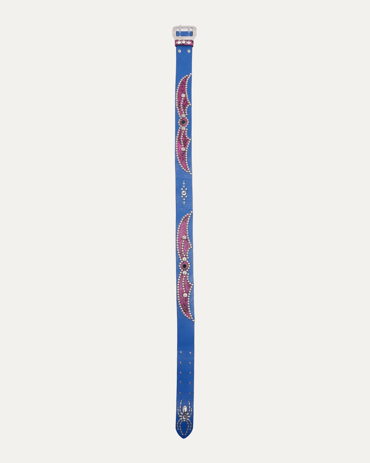 Studded Snake Inlay Belt
