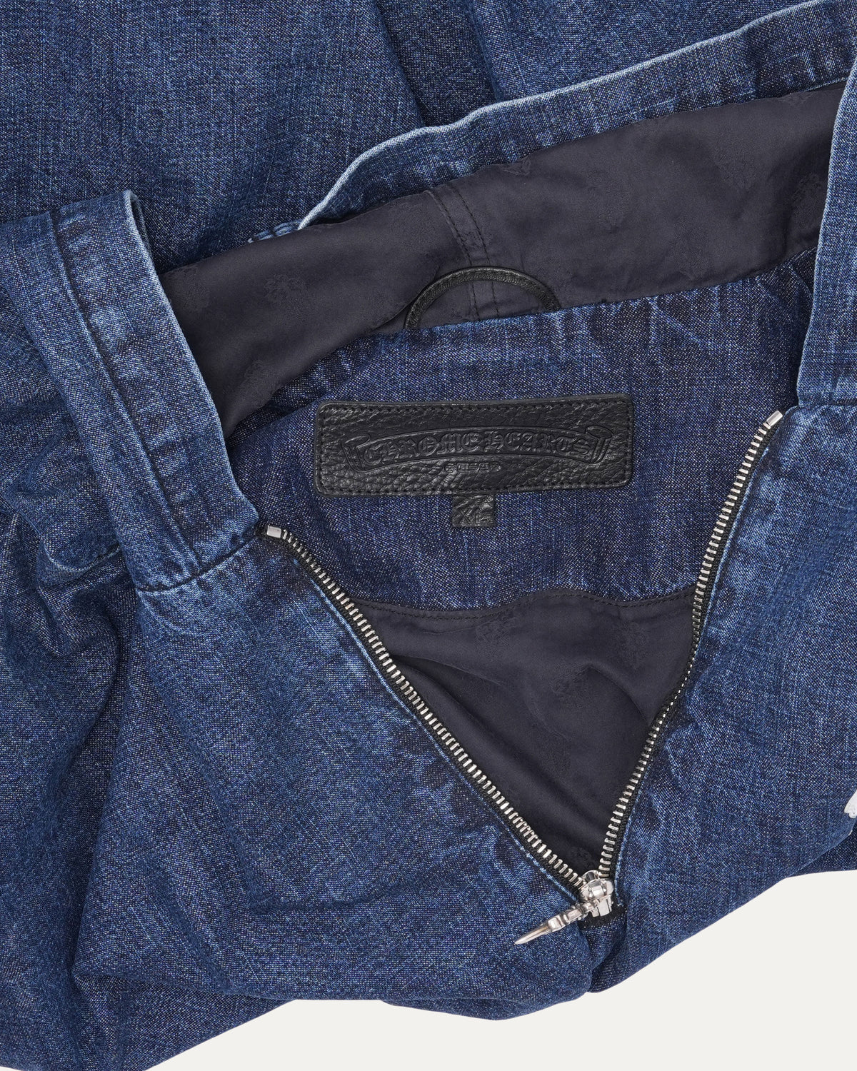 Ruckus Hooded Denim Cross Patch Jacket