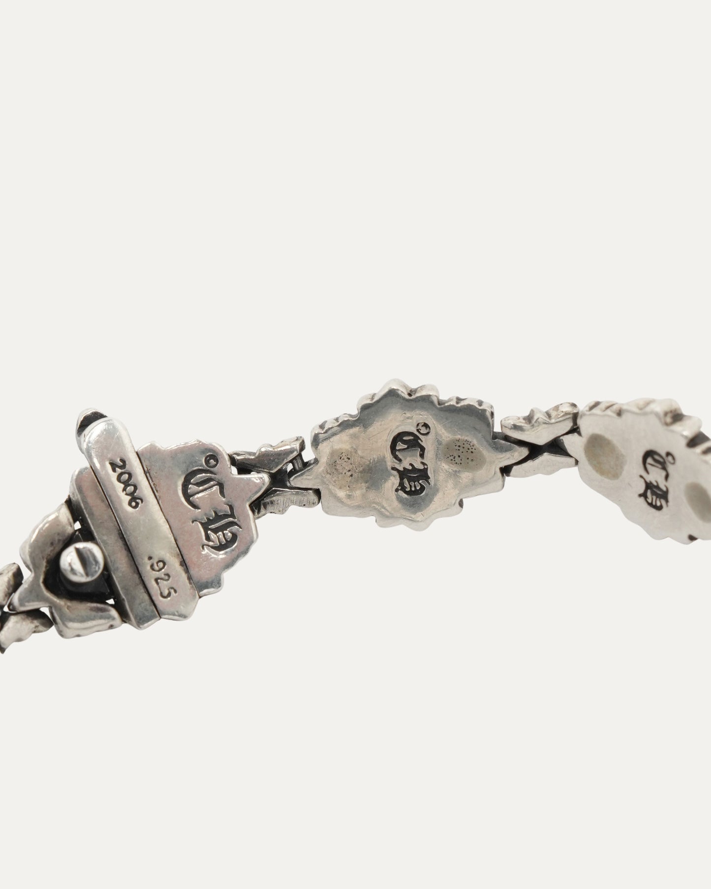 Floral Cross Link Bracelet