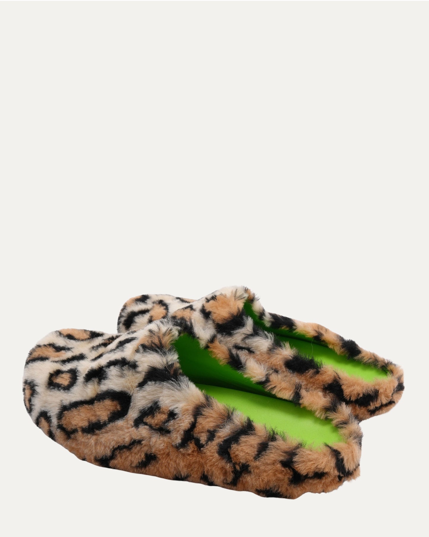 Faux Leopard Mules