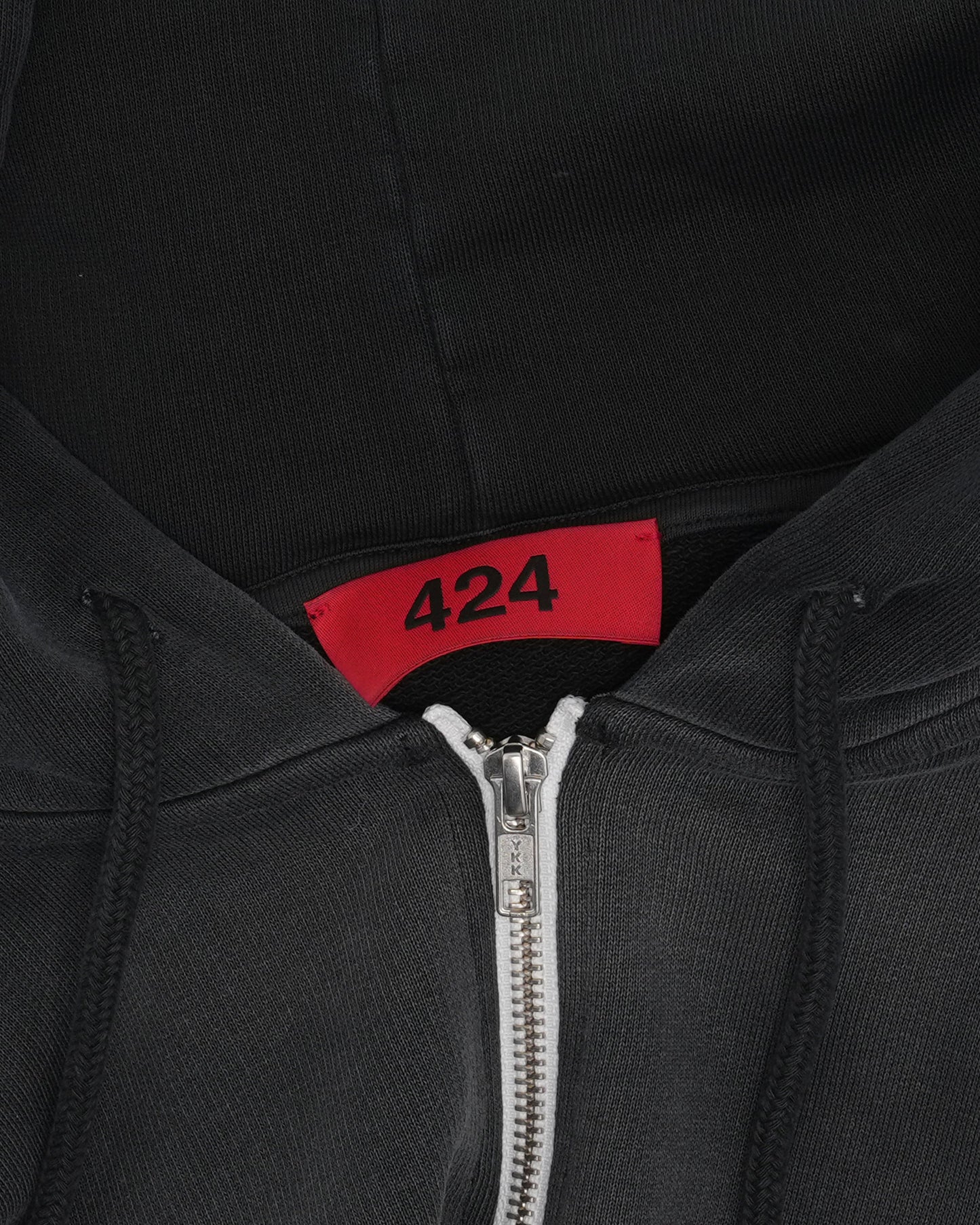 Crest Appliqué Zip Up Hoodie