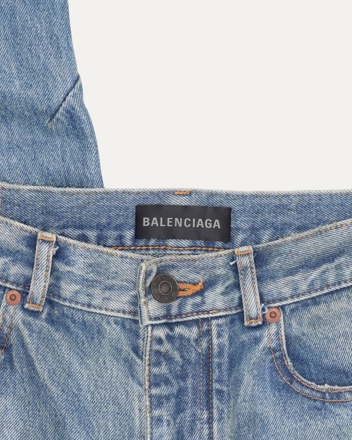 Coated Raw Hem Super Fitted Jeans