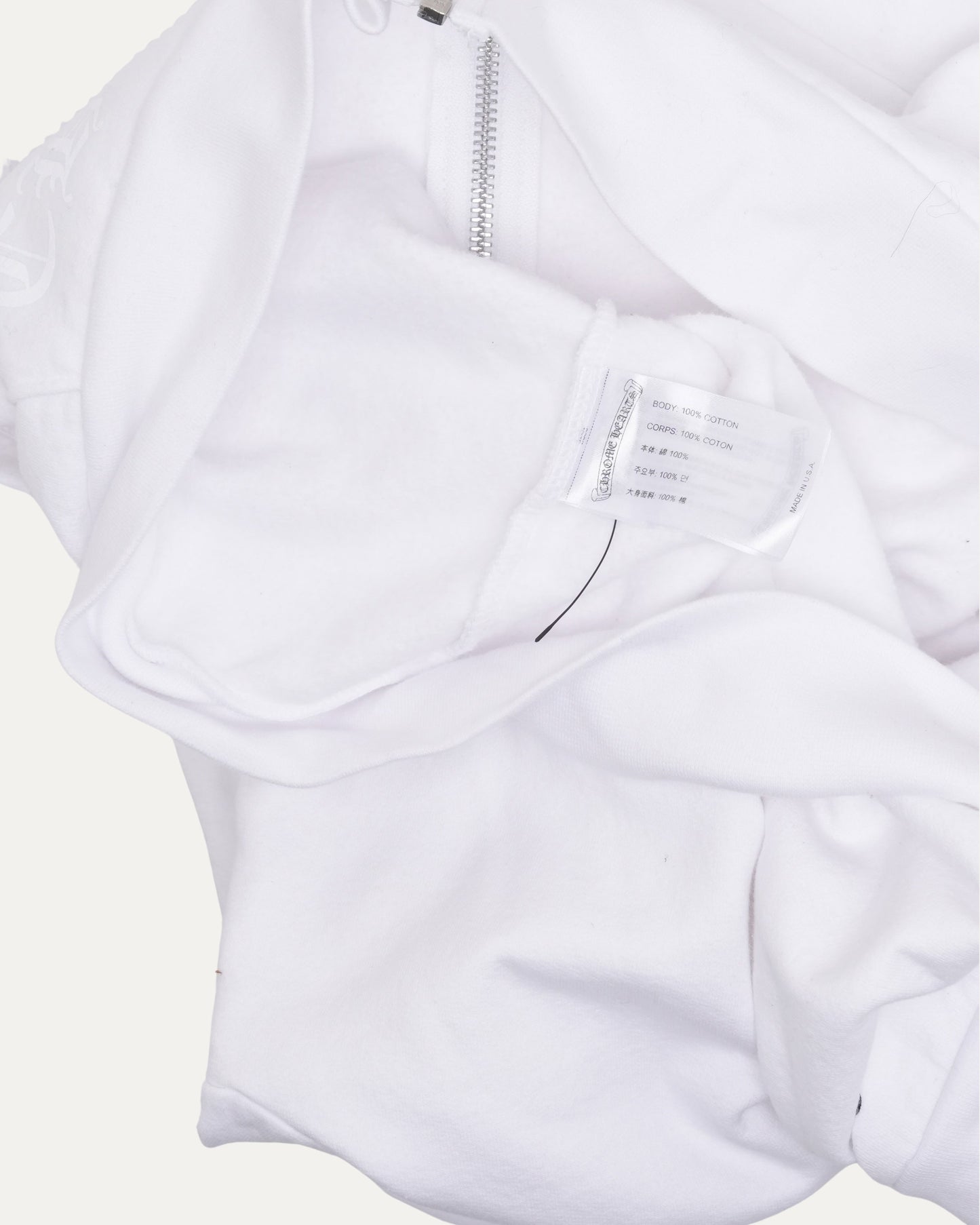 Vertical Logo Zip Up Hoodie