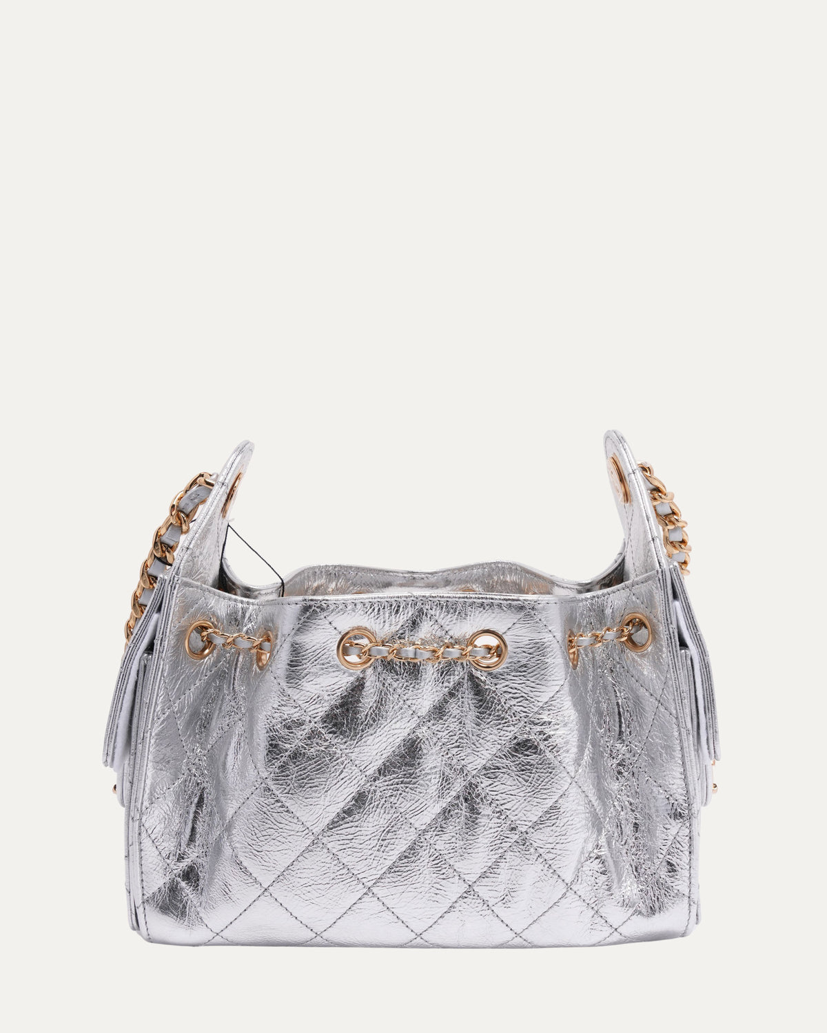 Metallic Quilted Mini 25 Hobo Bag