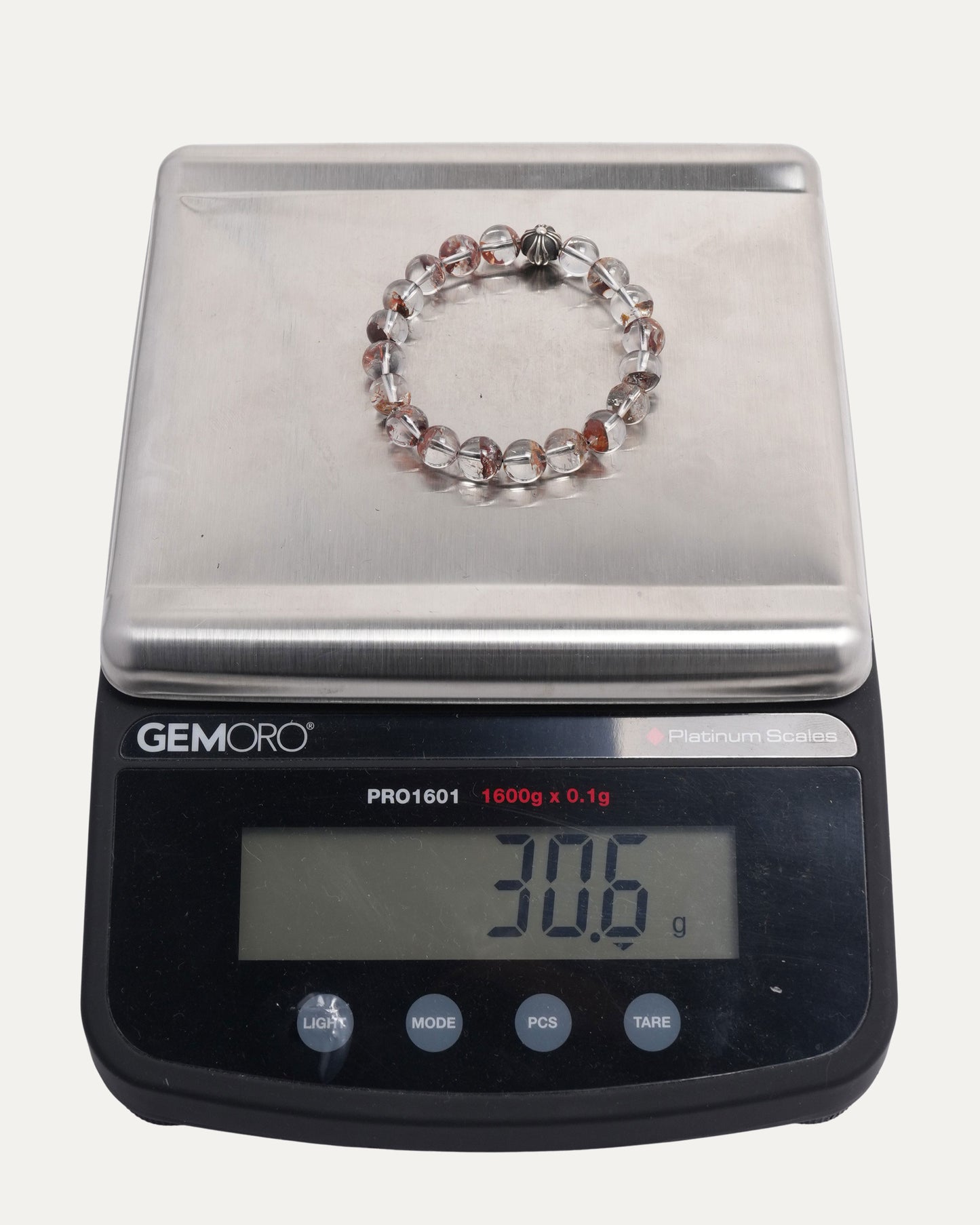 8mm Rutilated Quartz Bead Bracelet