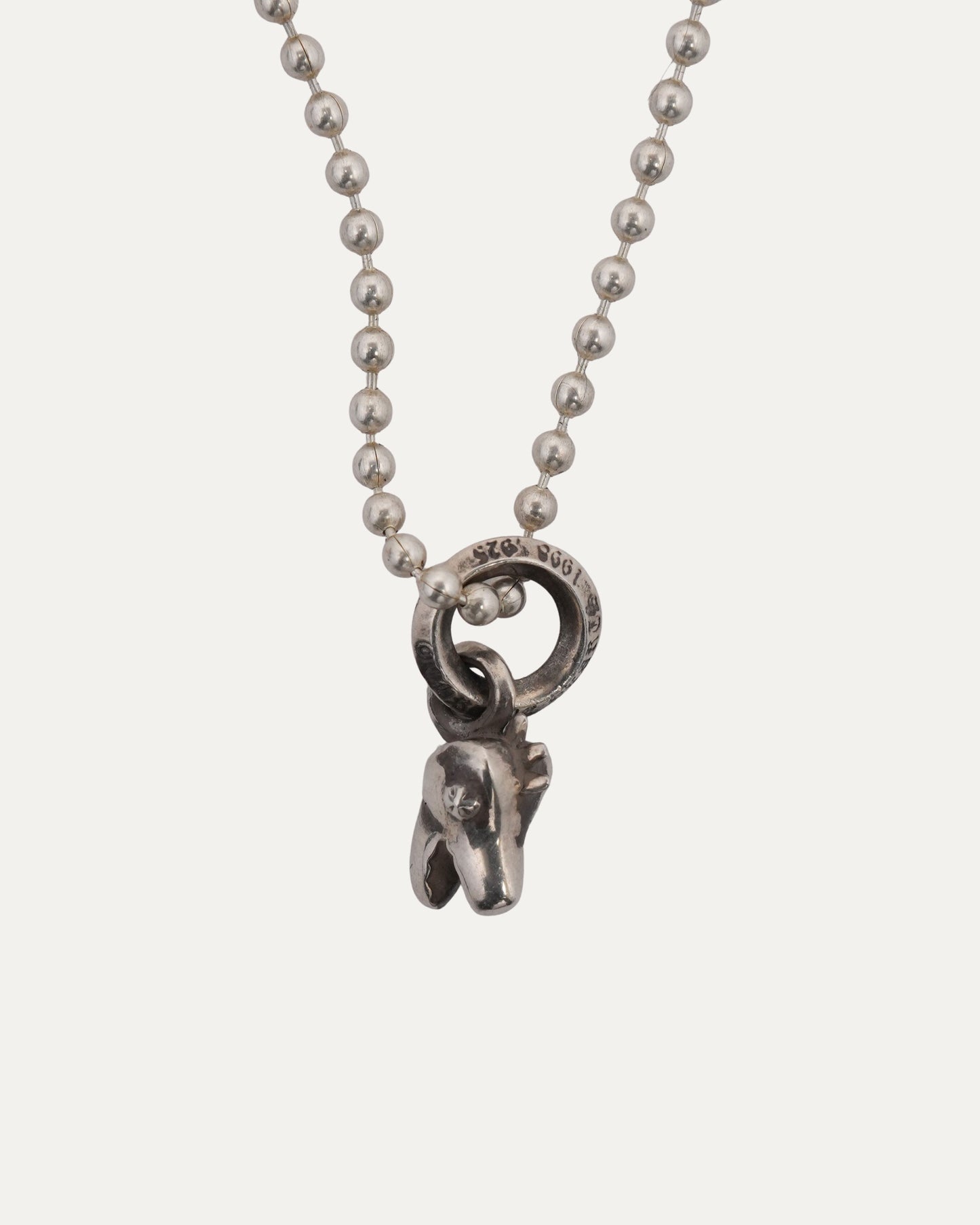 Small Dinosaur Pendant w/ Ball Chain