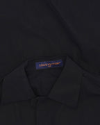 Open Collar Short Sleeved Cotton Shirt