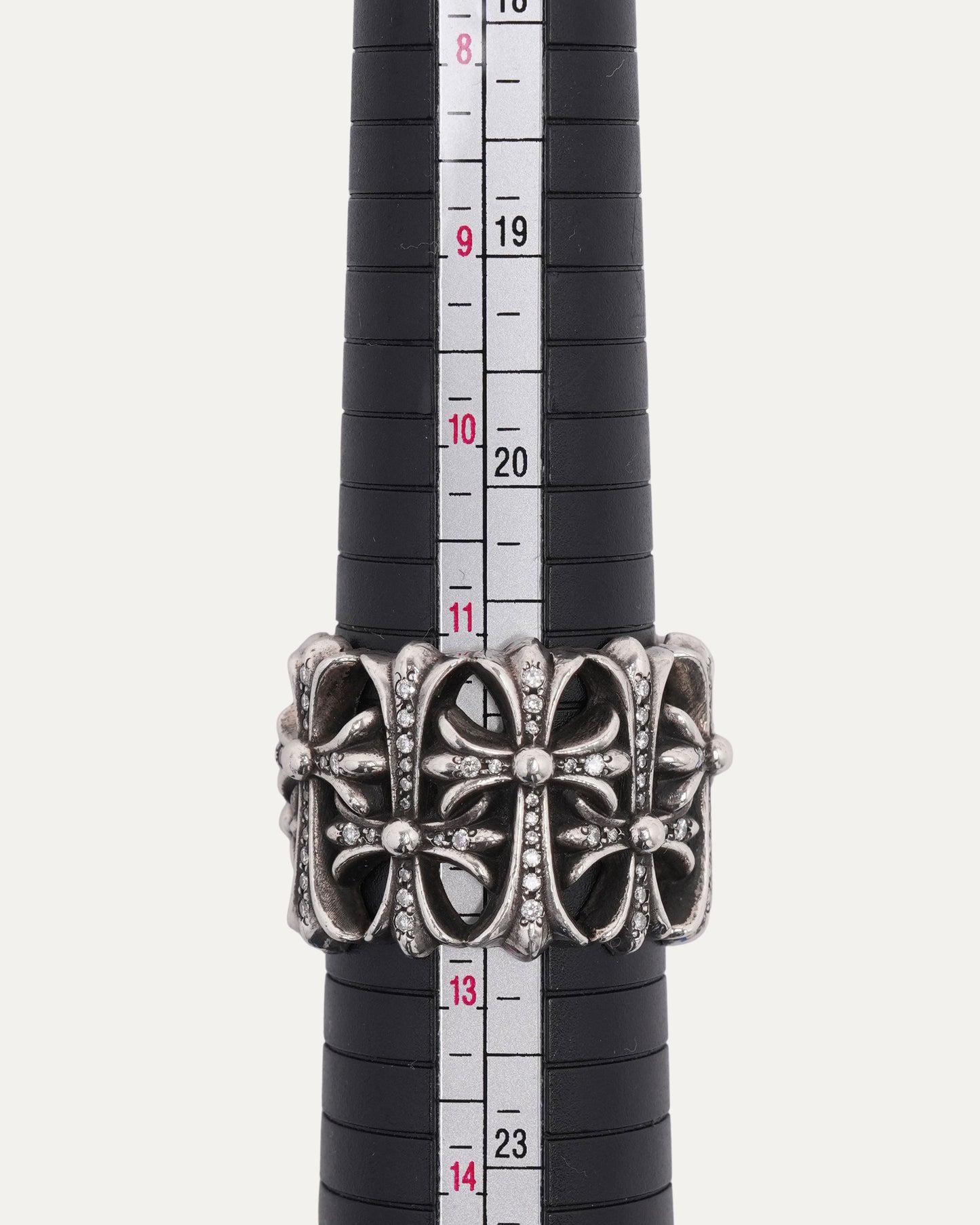 Diamond Cemetery Cross Ring