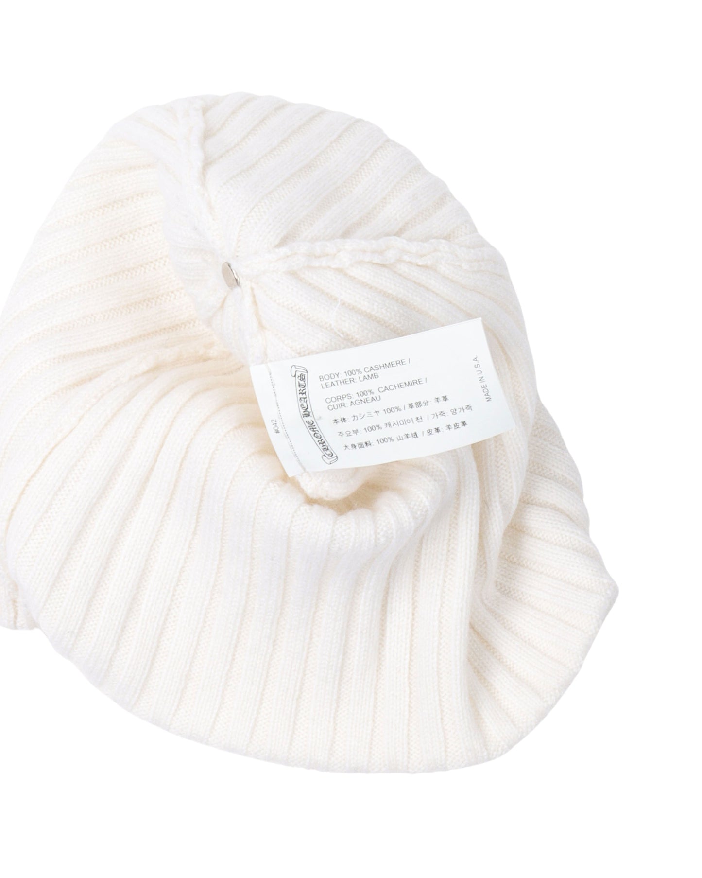 Cross Patch Cashmere Beanie