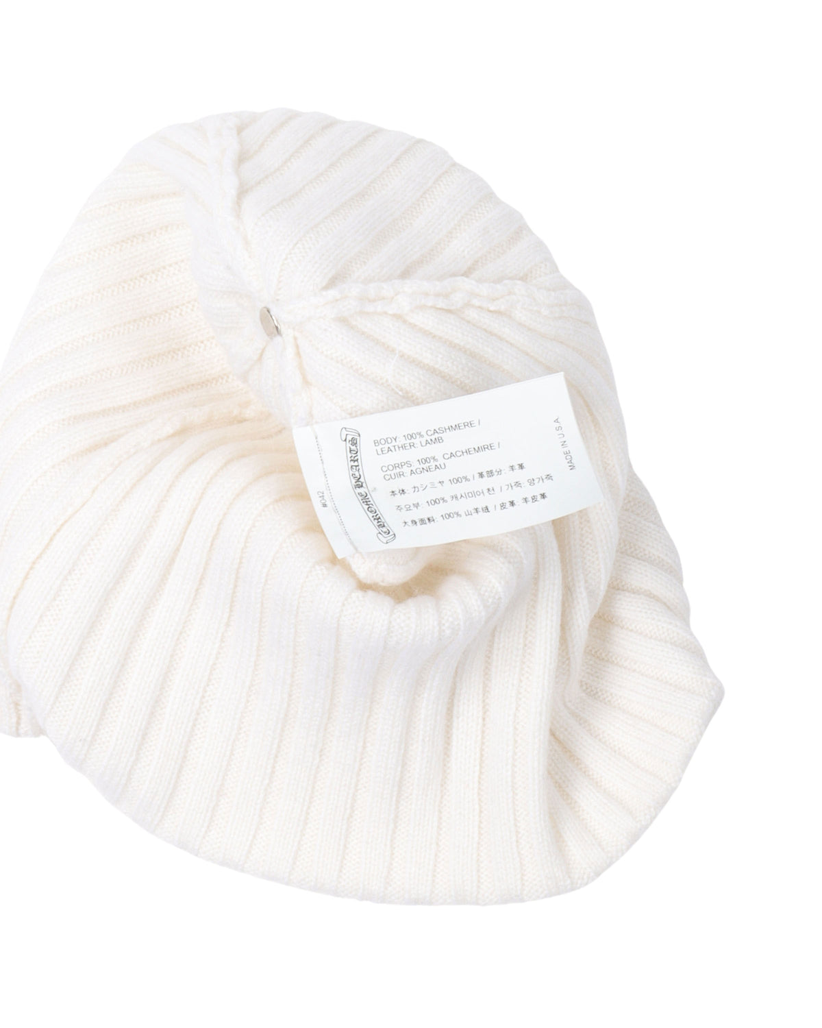 Cross Patch Cashmere Beanie
