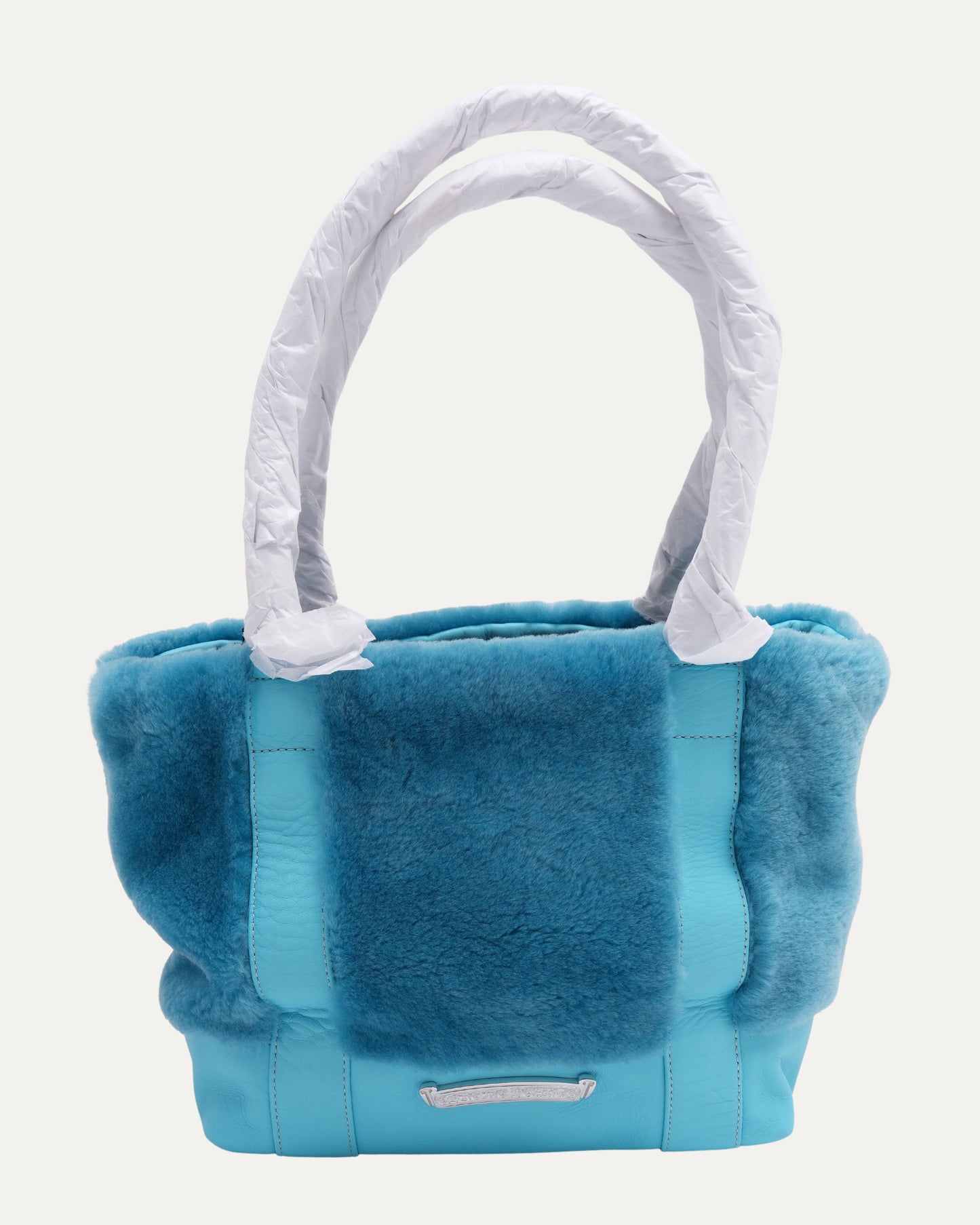 Cross Patch Fur Tote Bag