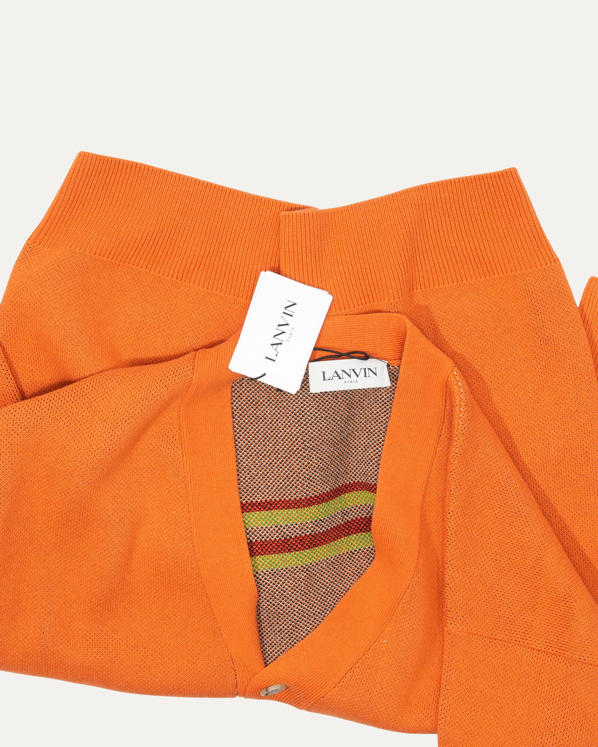 Intarsia Logo Merino-Blend Cardigan