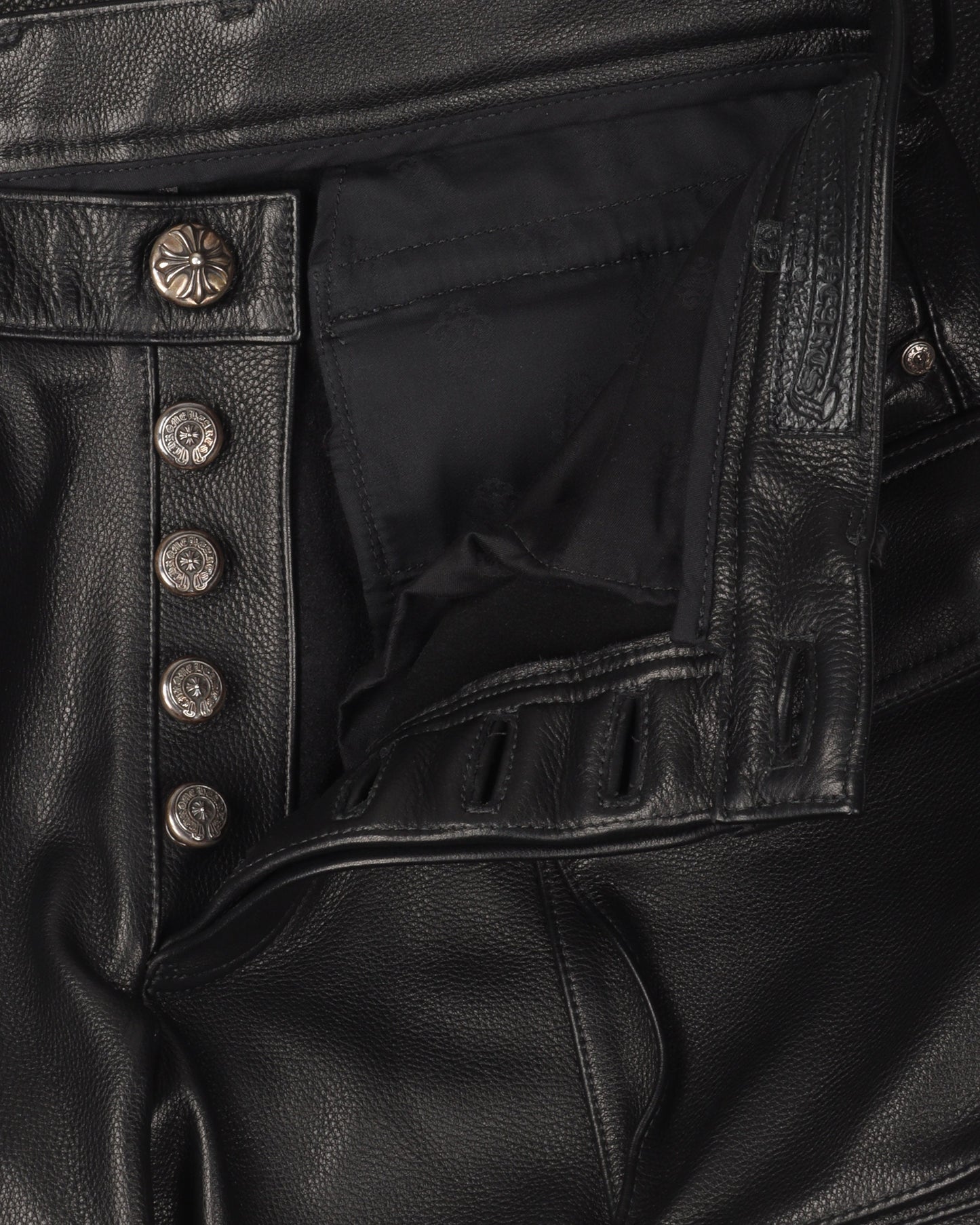Leather 9 Pocket Cargo Pants