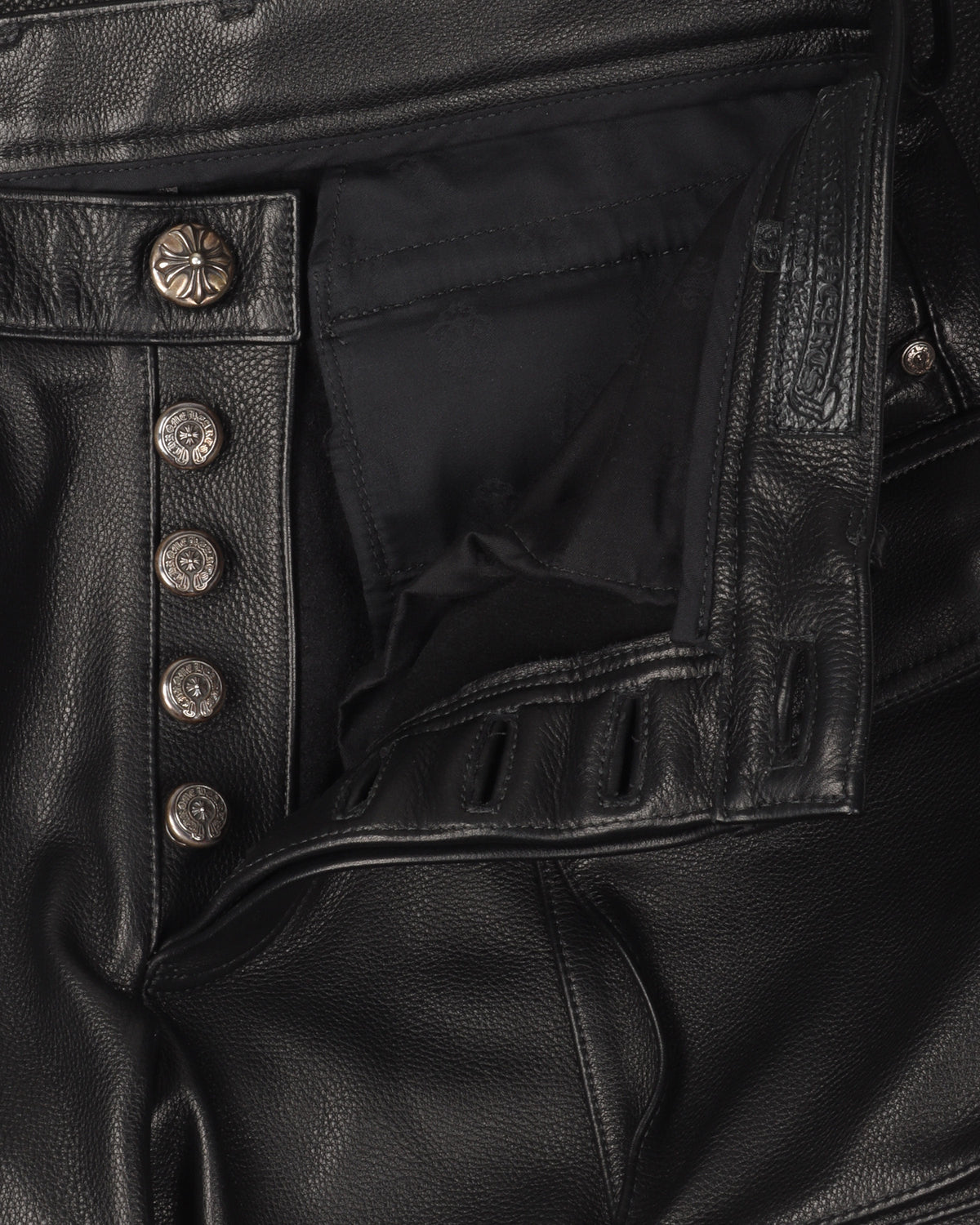 Leather 9 Pocket Cargo Pants