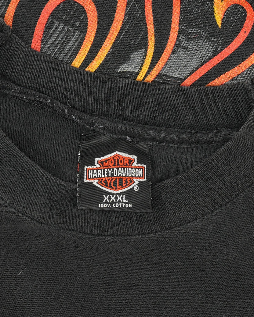 Harley Davidson Flaming Engine T-Shirt