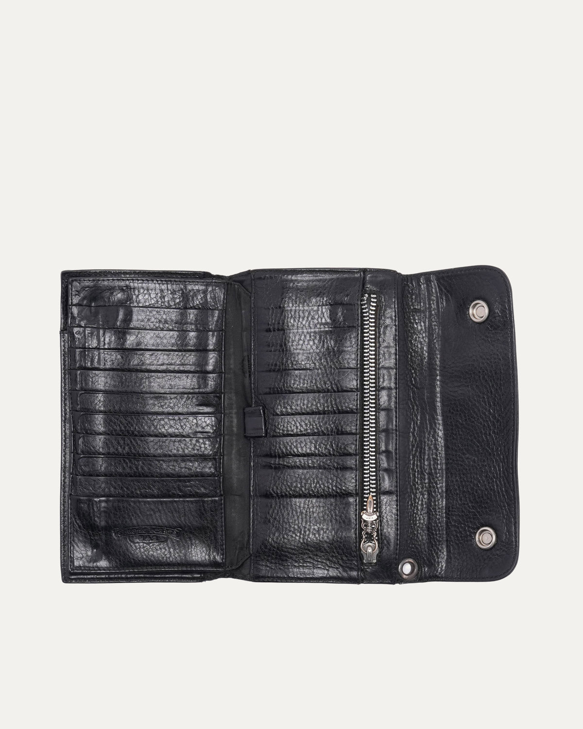 Leather Snap Wave Wallet