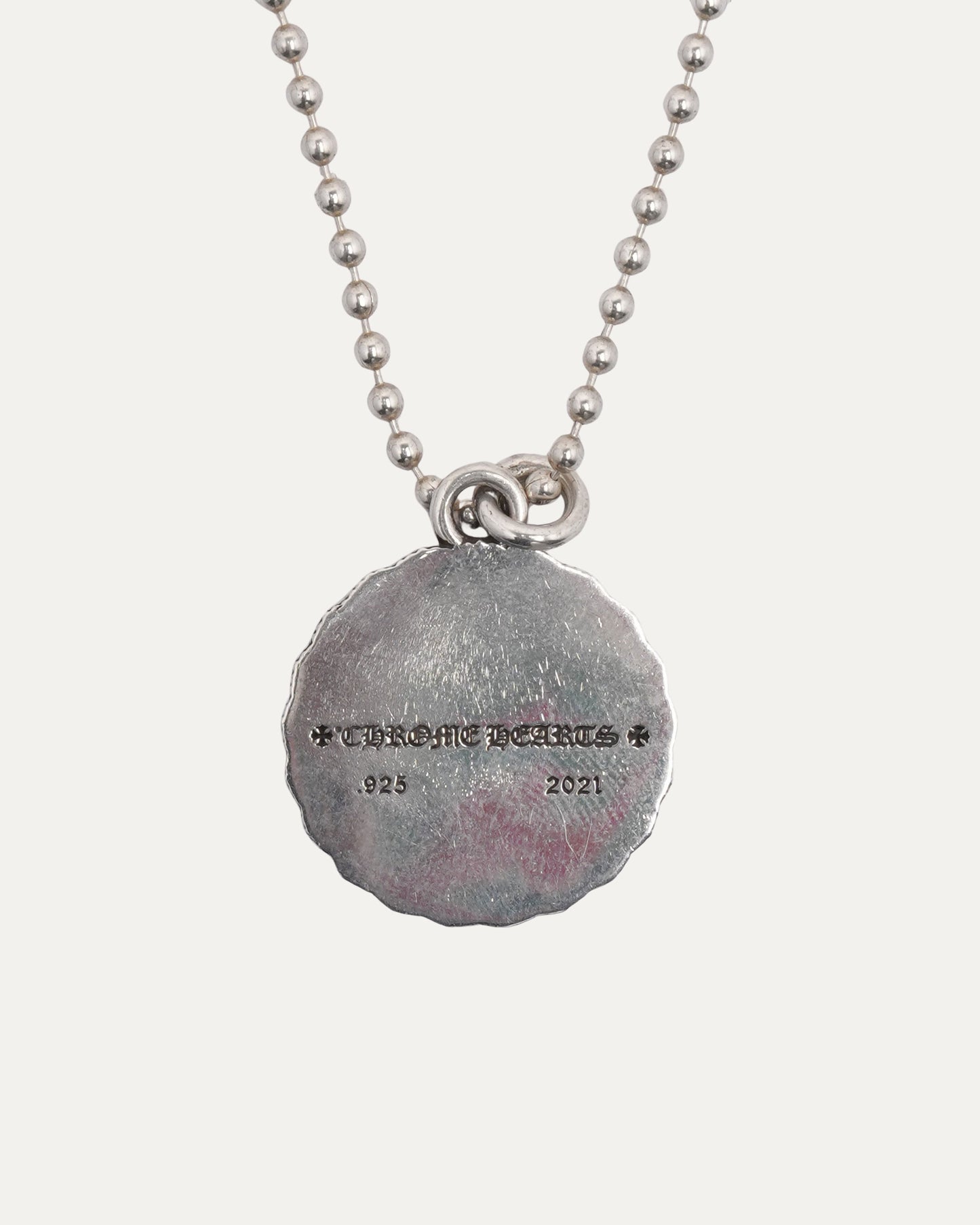 True Fucking Love Medallion Pendant on Ball Chain