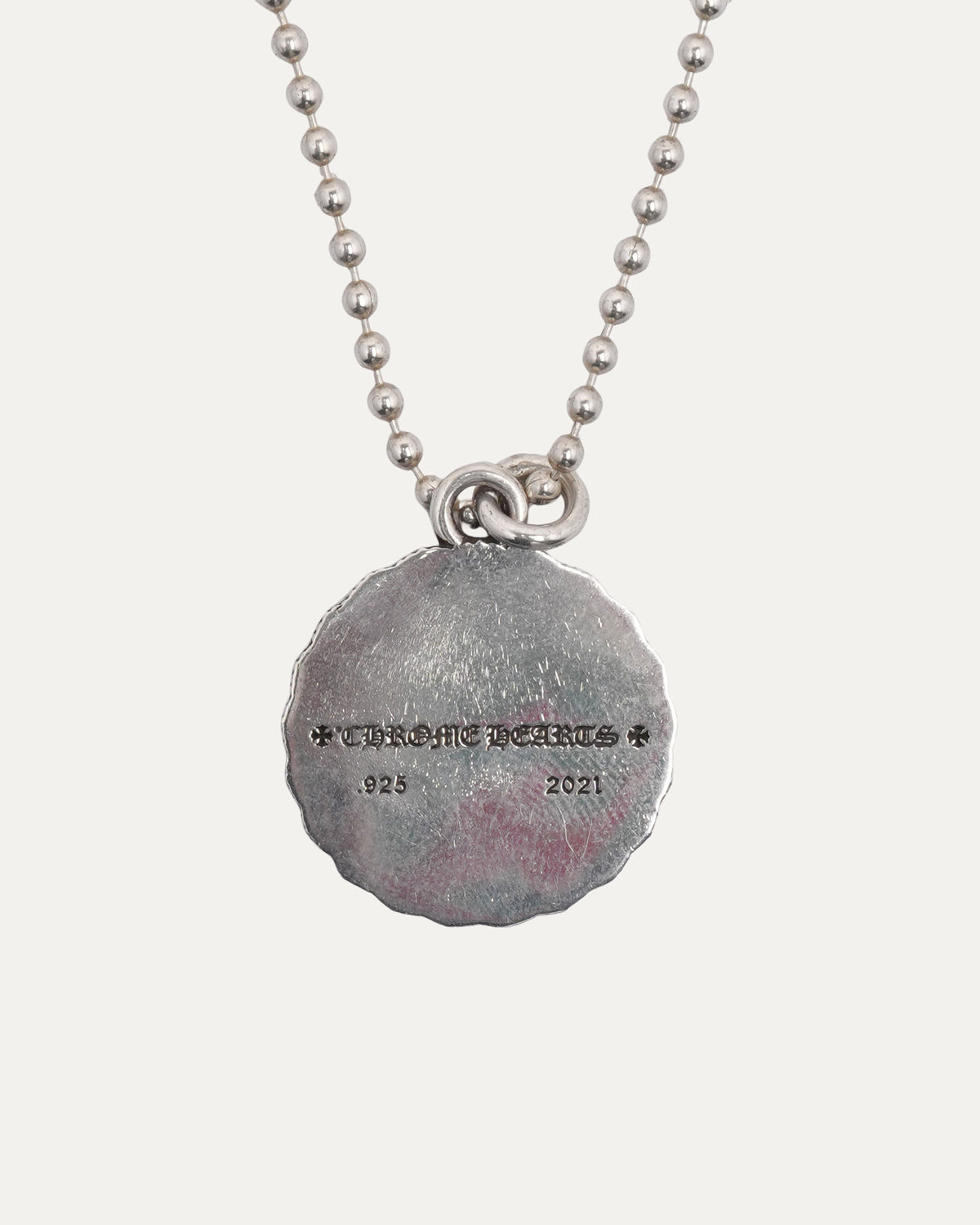 True Fucking Love Medallion Pendant on Ball Chain