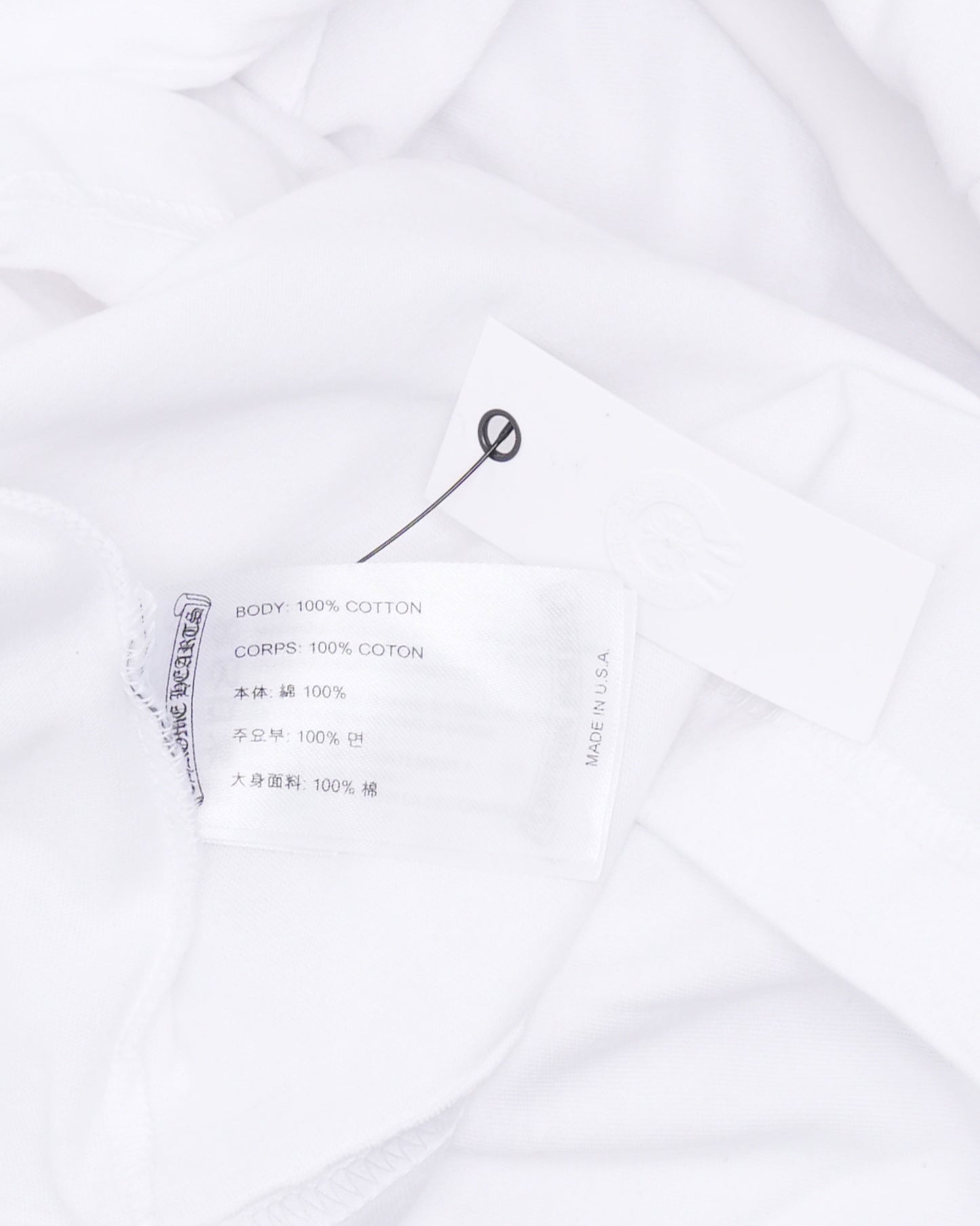 Neck Logo Long Sleeve Pocket T-Shirt
